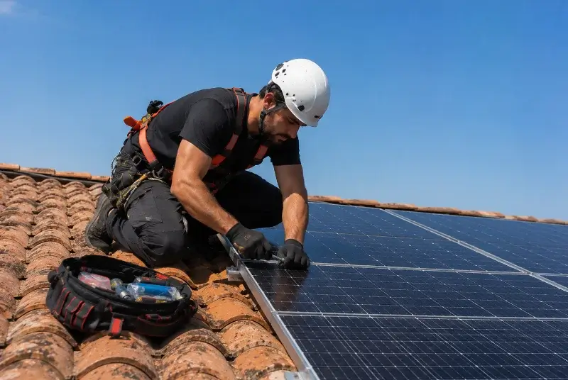 Maintenance et monitoring de panneaux solaires à Saint-Jean-de-Paracol